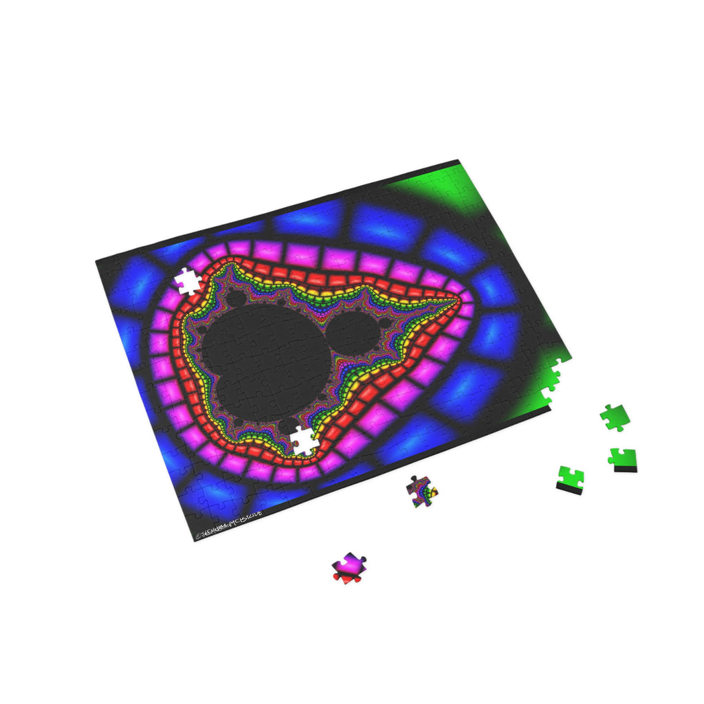 Psychedelic Fractal Jigsaw Puzzle: Vibrant Colors, Fun Challenge (1000-Piece)