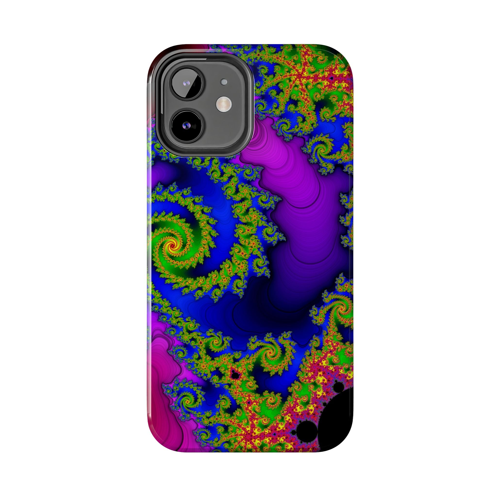 Psychedelic Fractal Tough Phone Case: Colorful Trippy Art