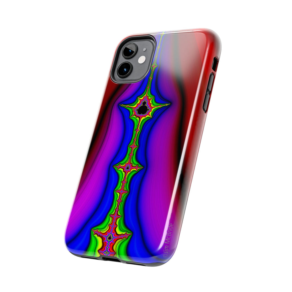 Psychedelic Fractal Tough Phone Case: Colorful Trippy Art