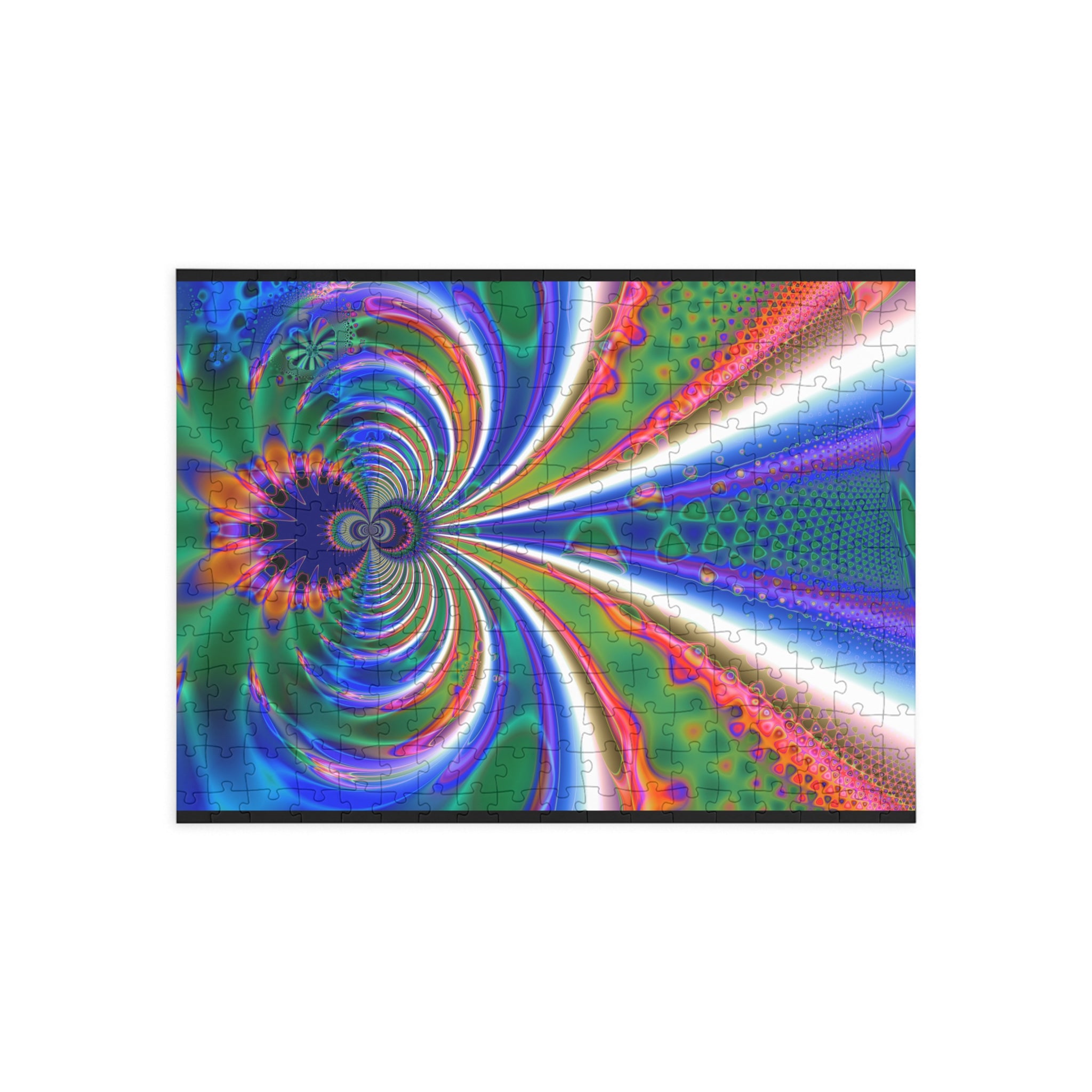 Psychedelic Fractal Jigsaw Puzzle: Vibrant Colors, Fun Challenge (1000-Piece)