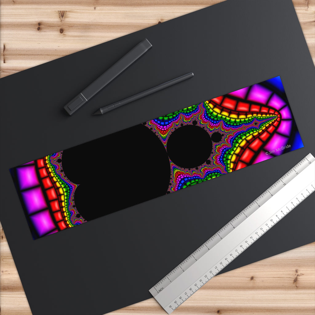 Fractal Bumper Sticker: Trippy Abstract Art, Waterproof Vinyl