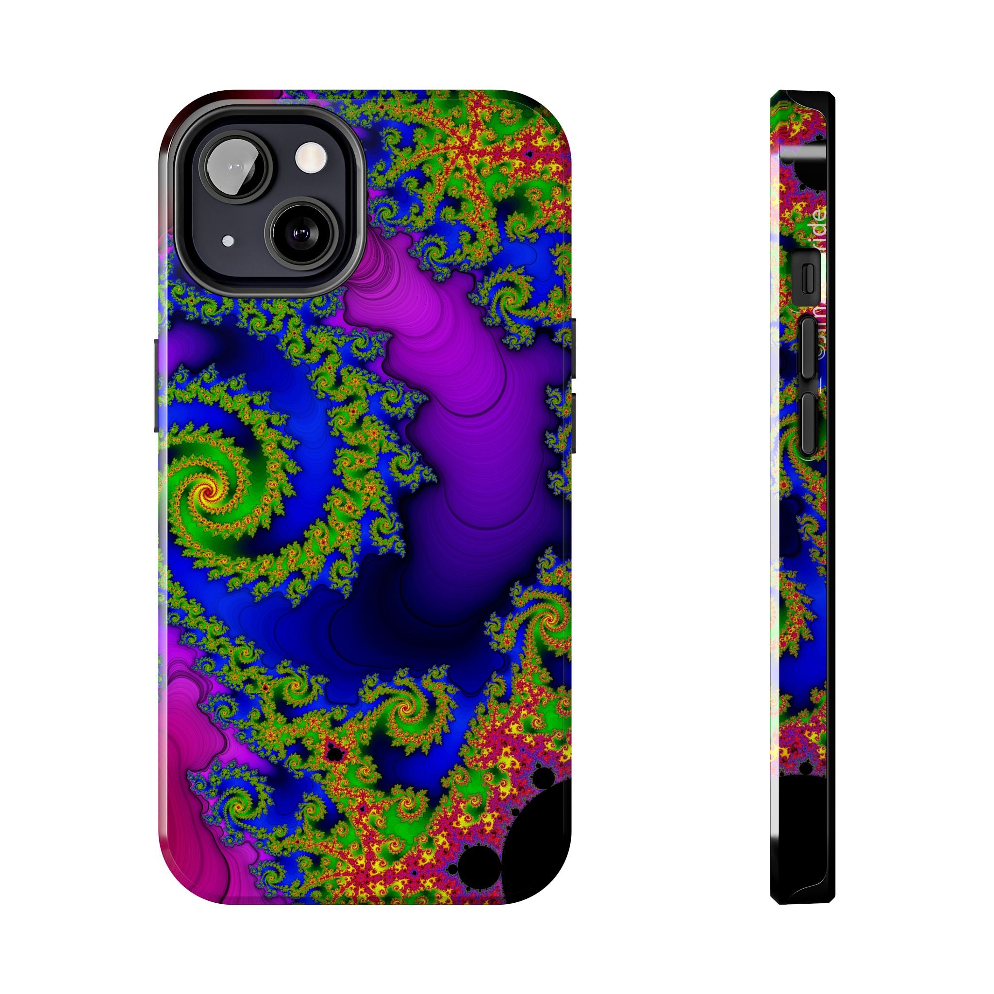 Psychedelic Fractal Tough Phone Case: Colorful Trippy Art