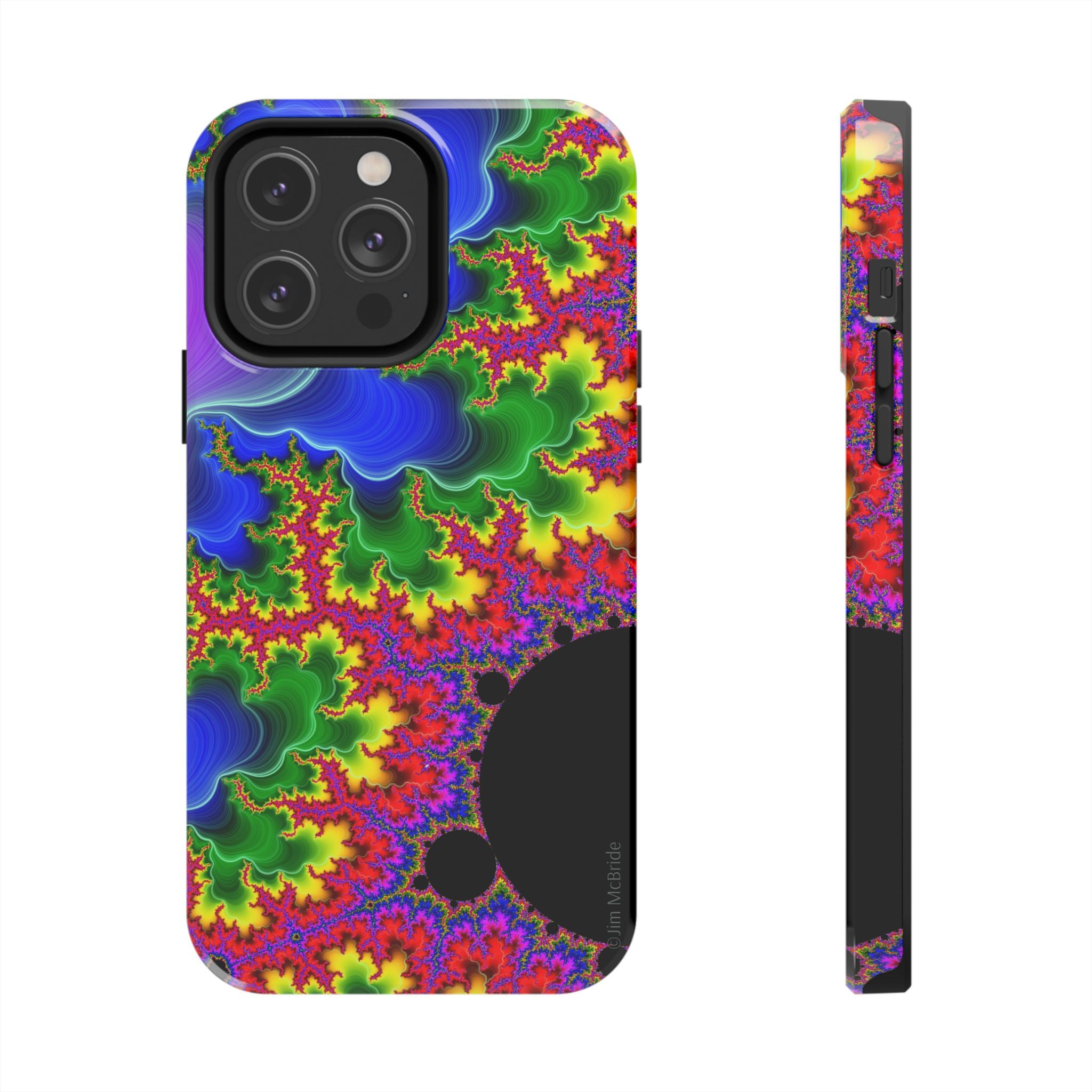 Psychedelic Fractal Tough Phone Case: Colorful Trippy Art