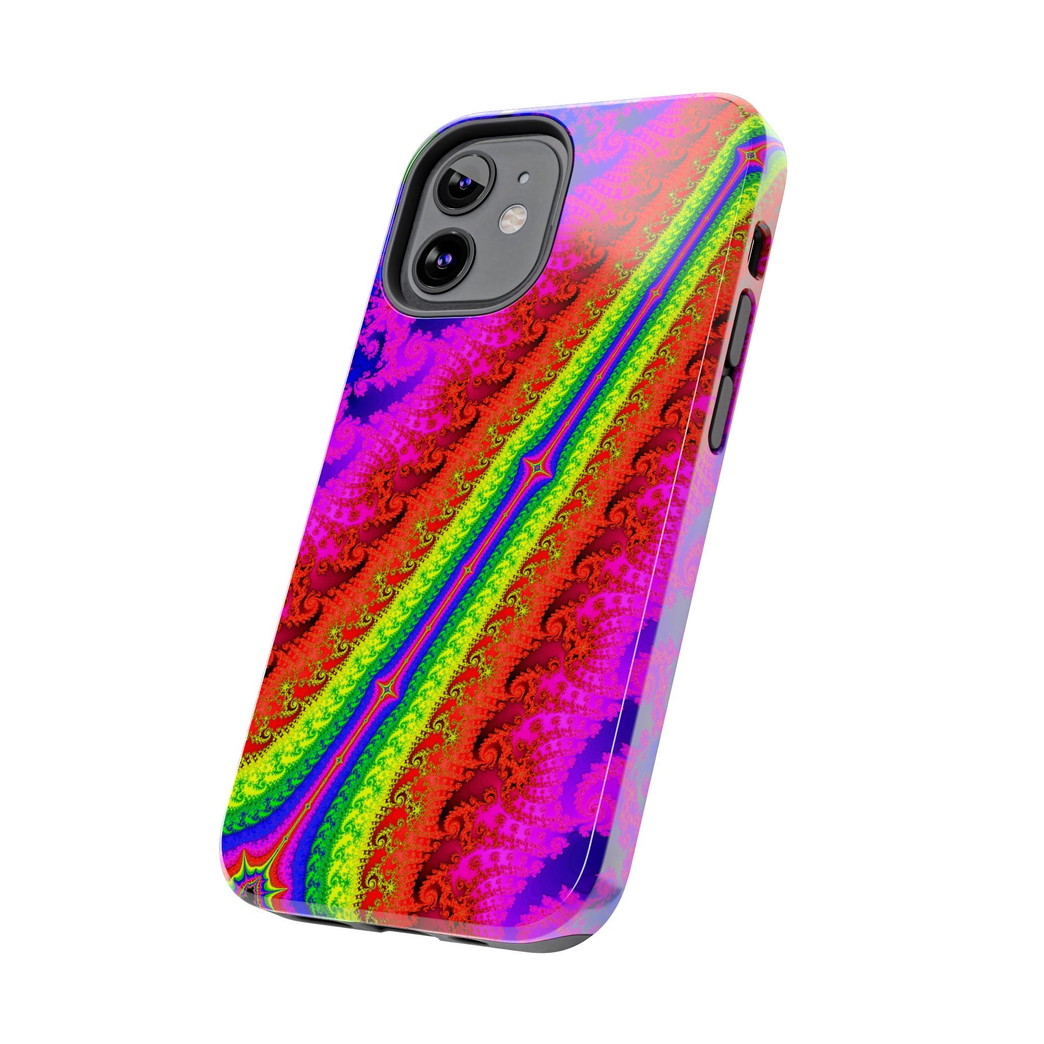 Psychedelic Fractal Tough Phone Case: Colorful Trippy Art
