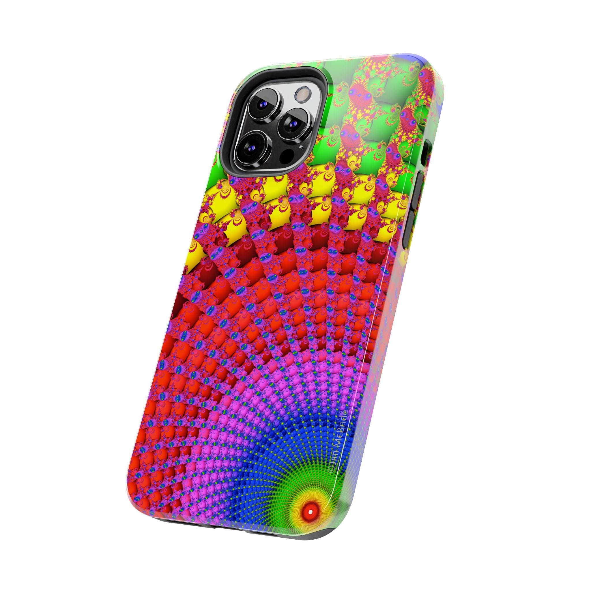 Psychedelic Fractal Tough Phone Case: Colorful Trippy Art