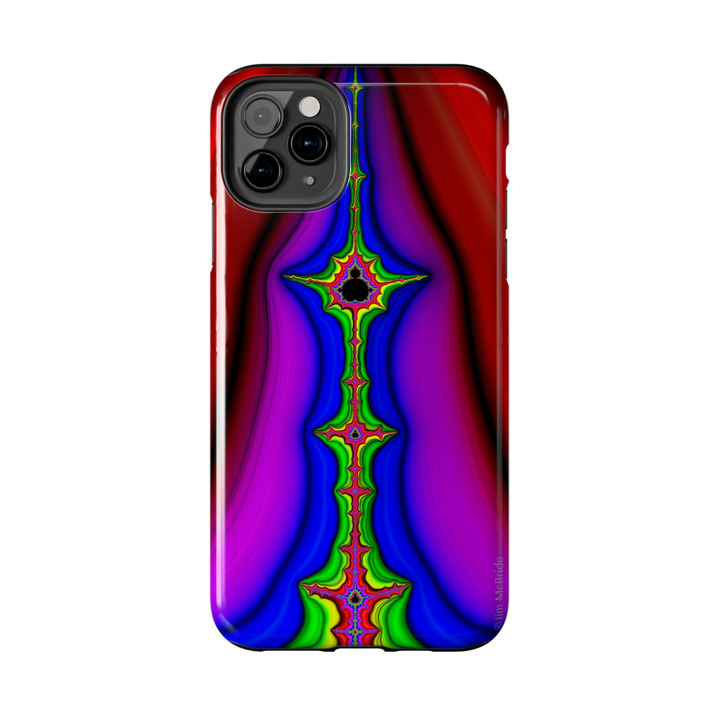 Psychedelic Fractal Tough Phone Case: Colorful Trippy Art