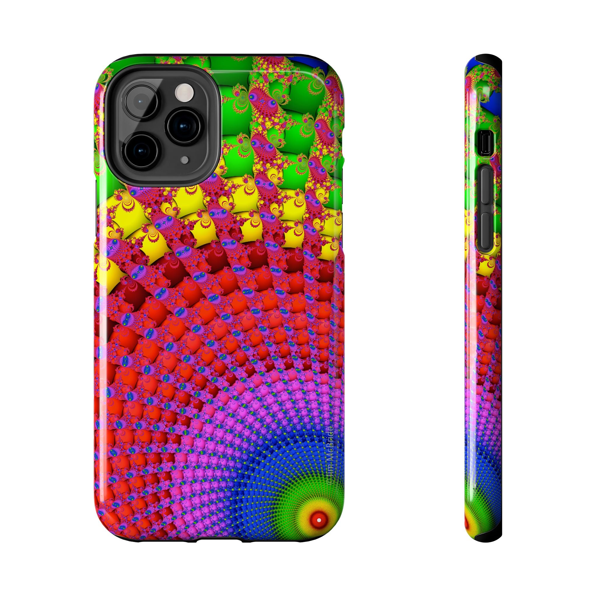 Psychedelic Fractal Tough Phone Case: Colorful Trippy Art