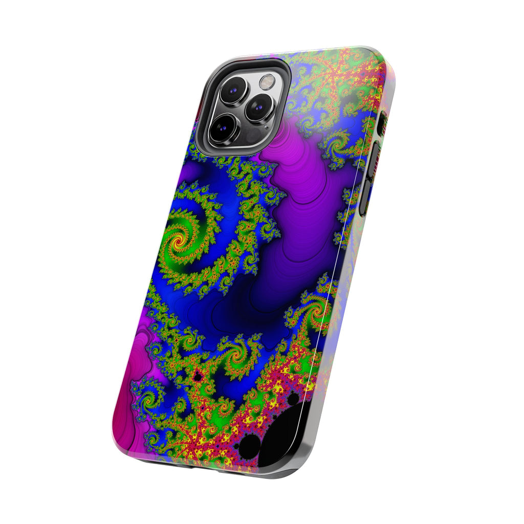 Psychedelic Fractal Tough Phone Case: Colorful Trippy Art