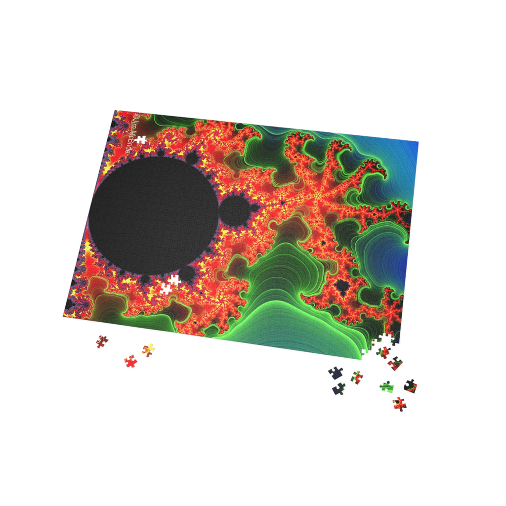 Psychedelic Fractal Jigsaw Puzzle: Vibrant Colors, Fun Challenge (1000-Piece)