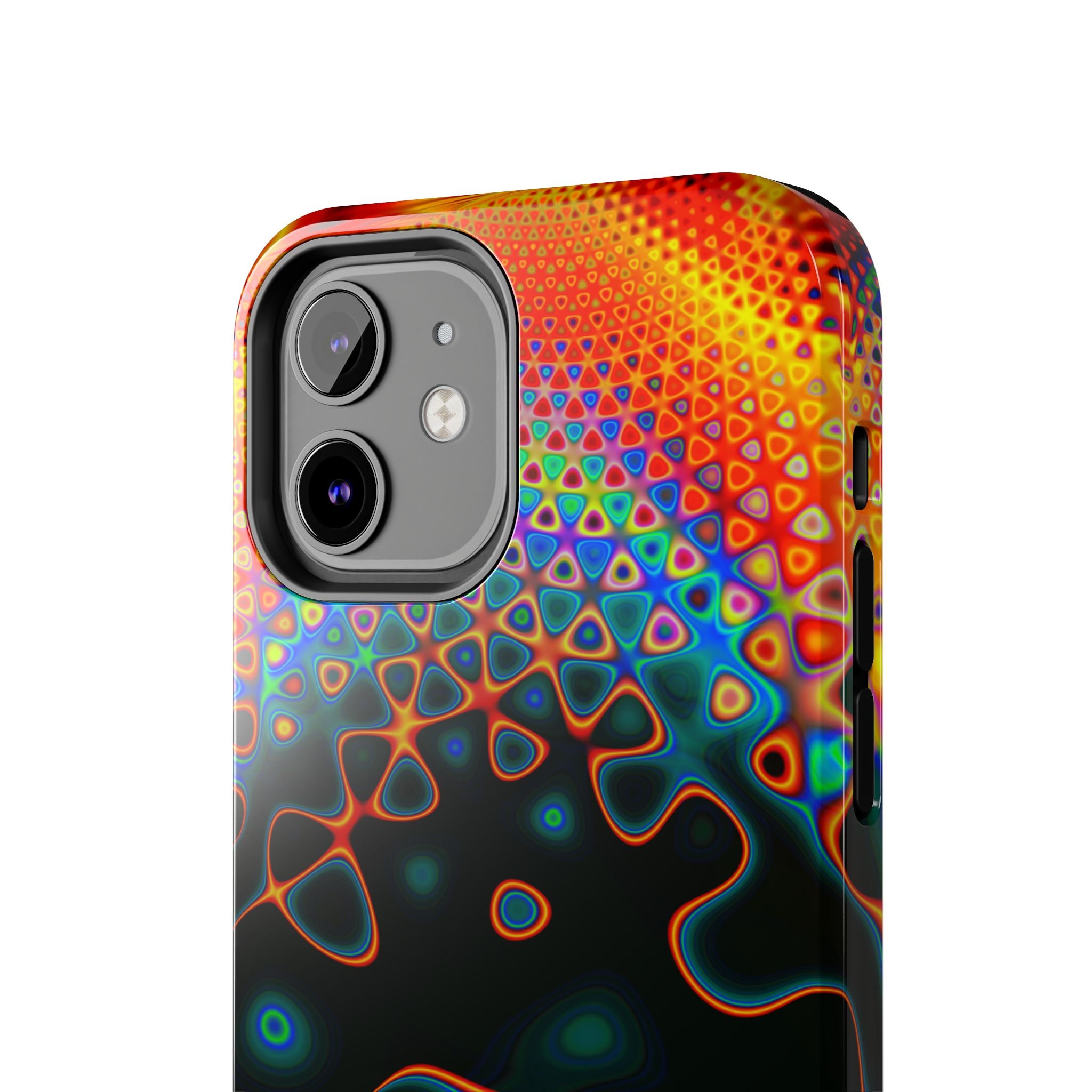 Psychedelic Fractal Tough Phone Case: Colorful Trippy Art