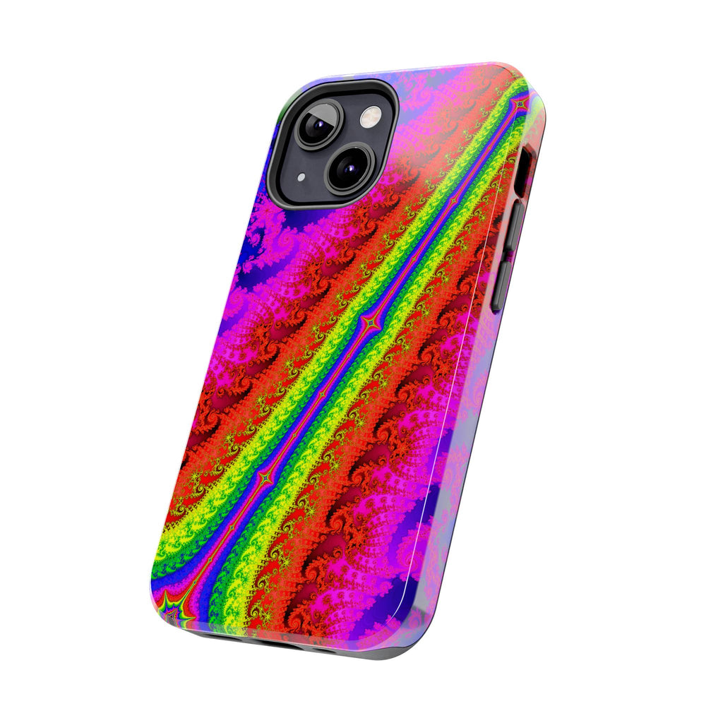 Psychedelic Fractal Tough Phone Case: Colorful Trippy Art