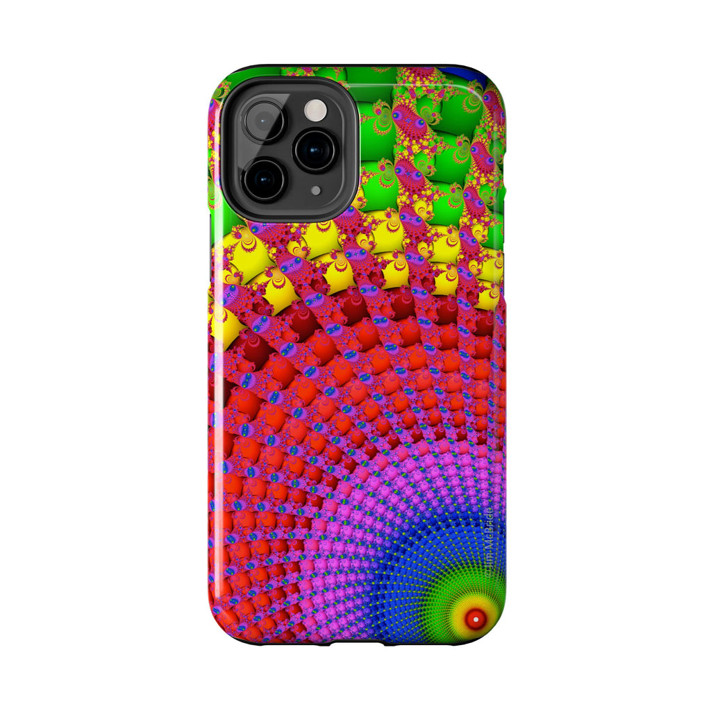 Psychedelic Fractal Tough Phone Case: Colorful Trippy Art
