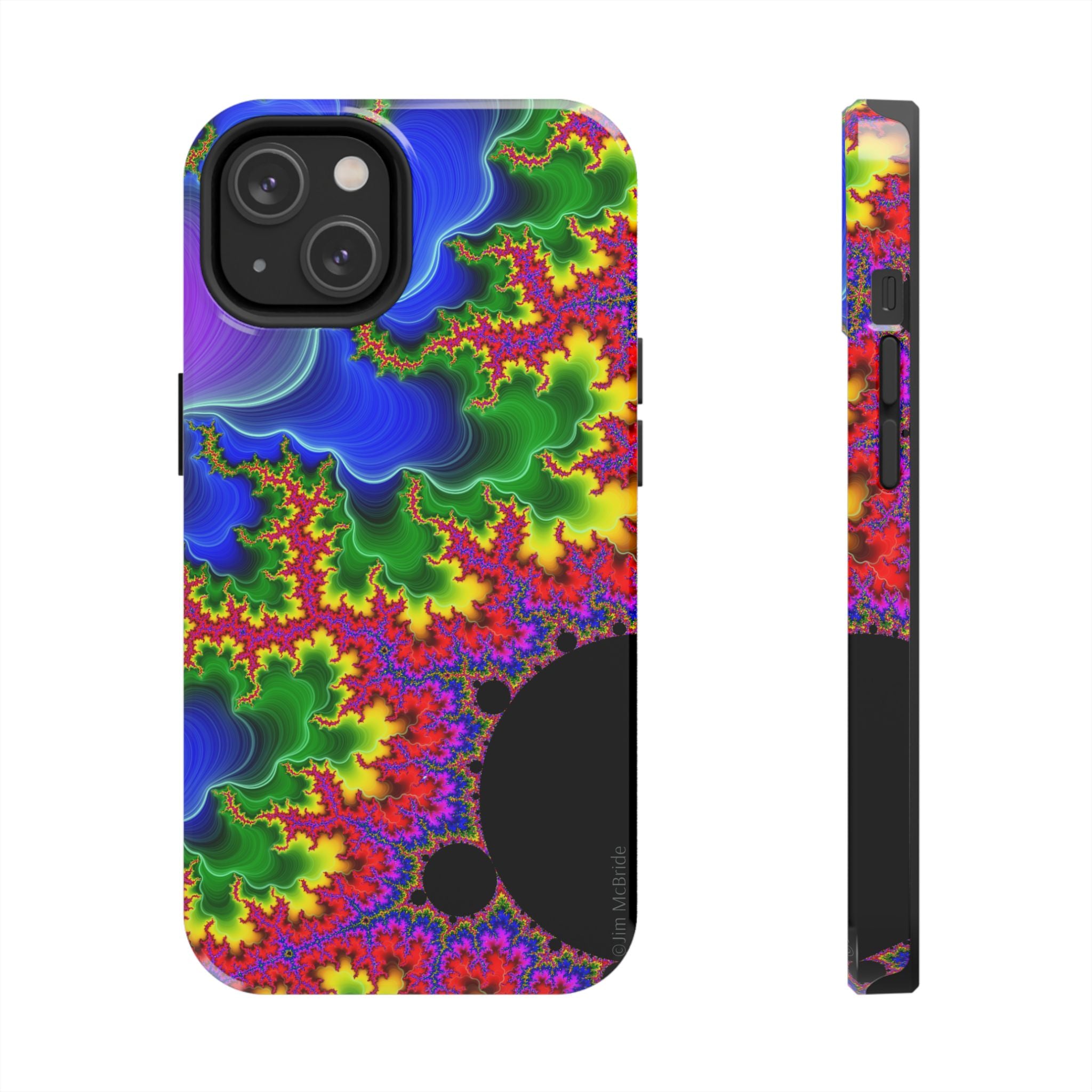 Psychedelic Fractal Tough Phone Case: Colorful Trippy Art