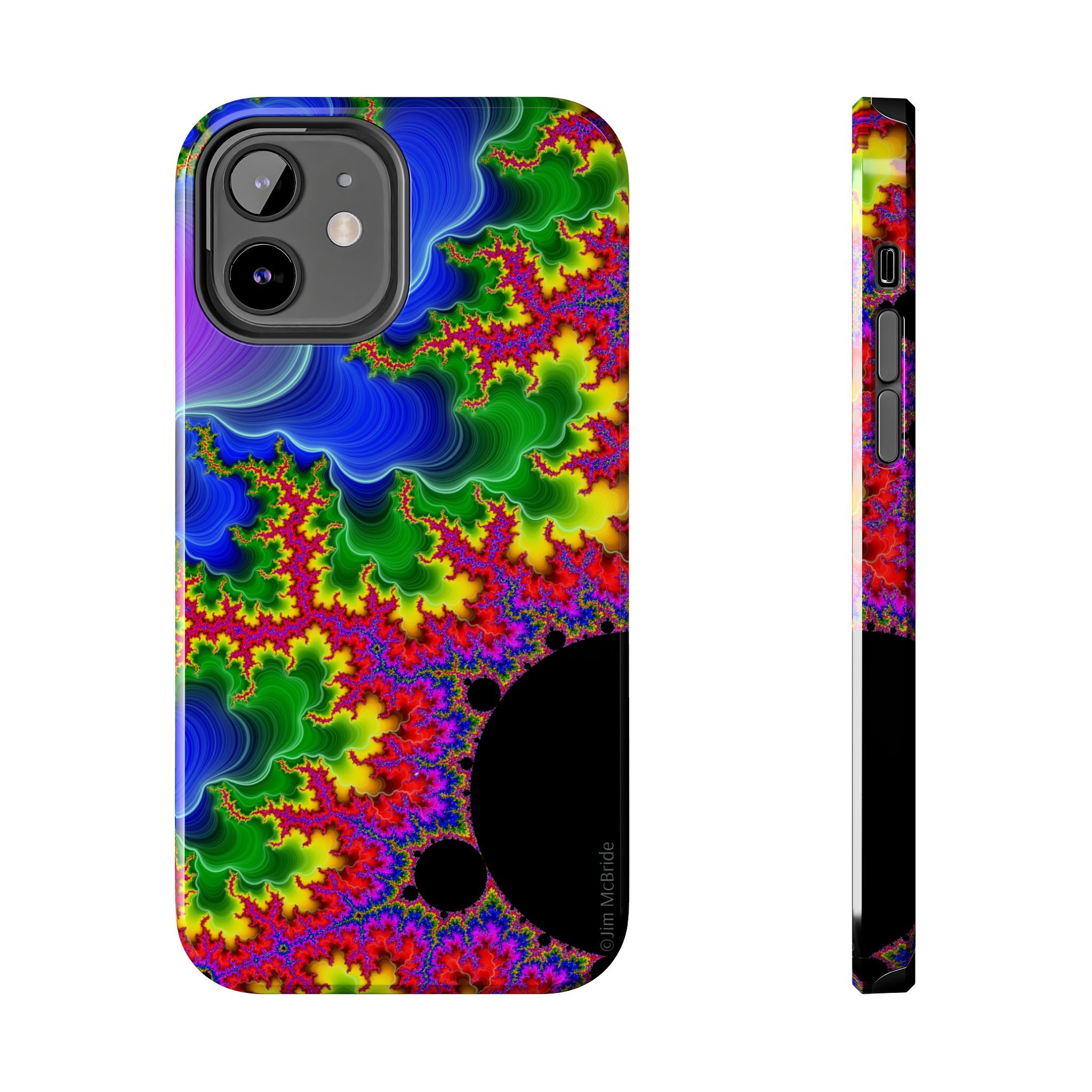 Psychedelic Fractal Tough Phone Case: Colorful Trippy Art