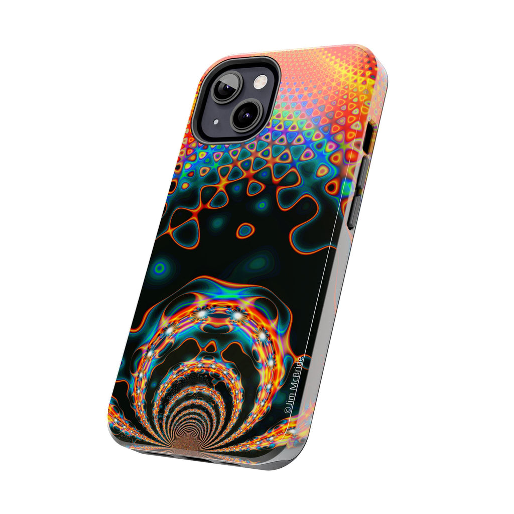 Psychedelic Fractal Tough Phone Case: Colorful Trippy Art