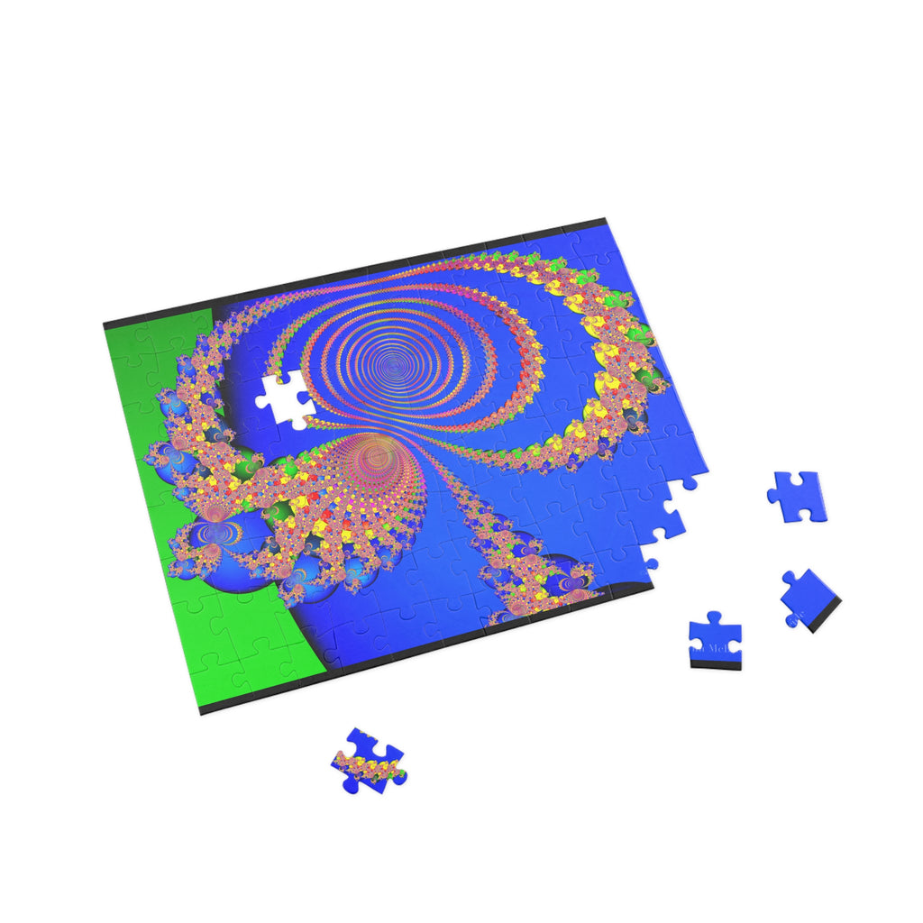 Psychedelic Fractal Jigsaw Puzzle: Vibrant Colors, Fun Challenge (1000-Piece)