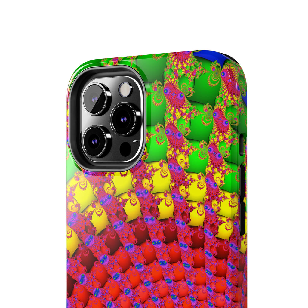 Psychedelic Fractal Tough Phone Case: Colorful Trippy Art