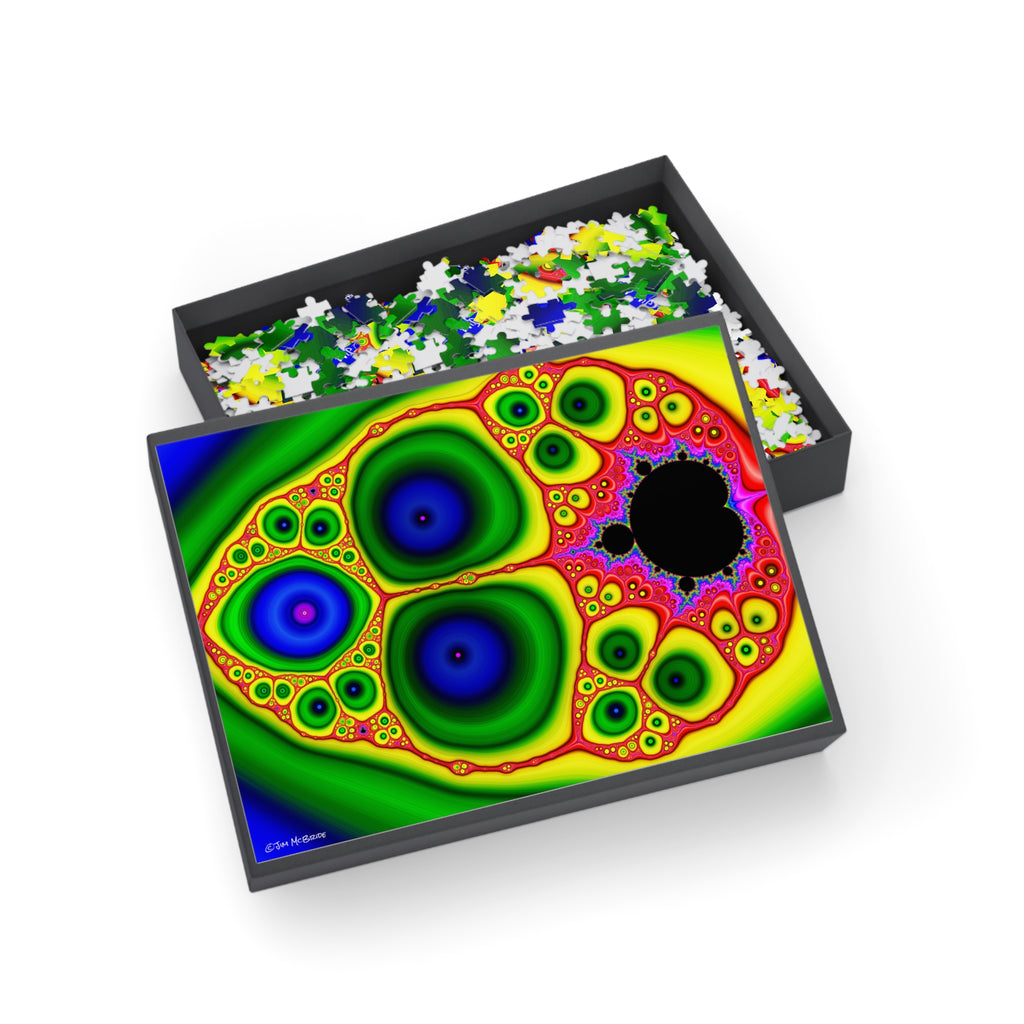 Psychedelic Fractal Jigsaw Puzzle: Vibrant Colors, Fun Challenge (1000-Piece)