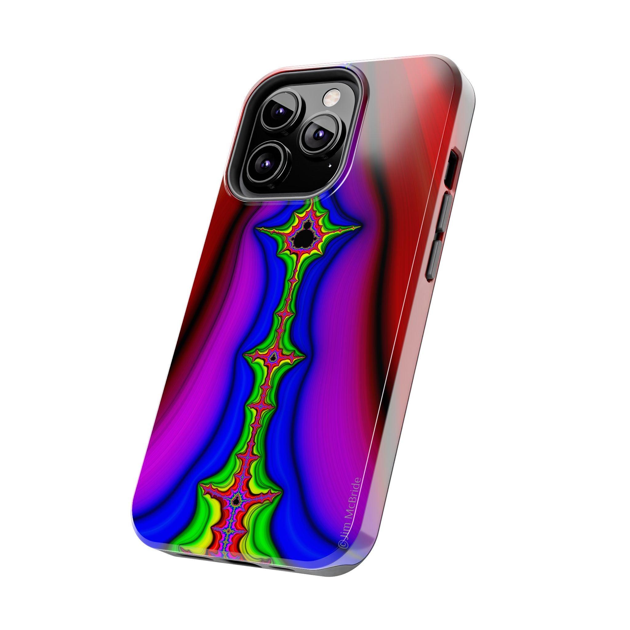 Psychedelic Fractal Tough Phone Case: Colorful Trippy Art