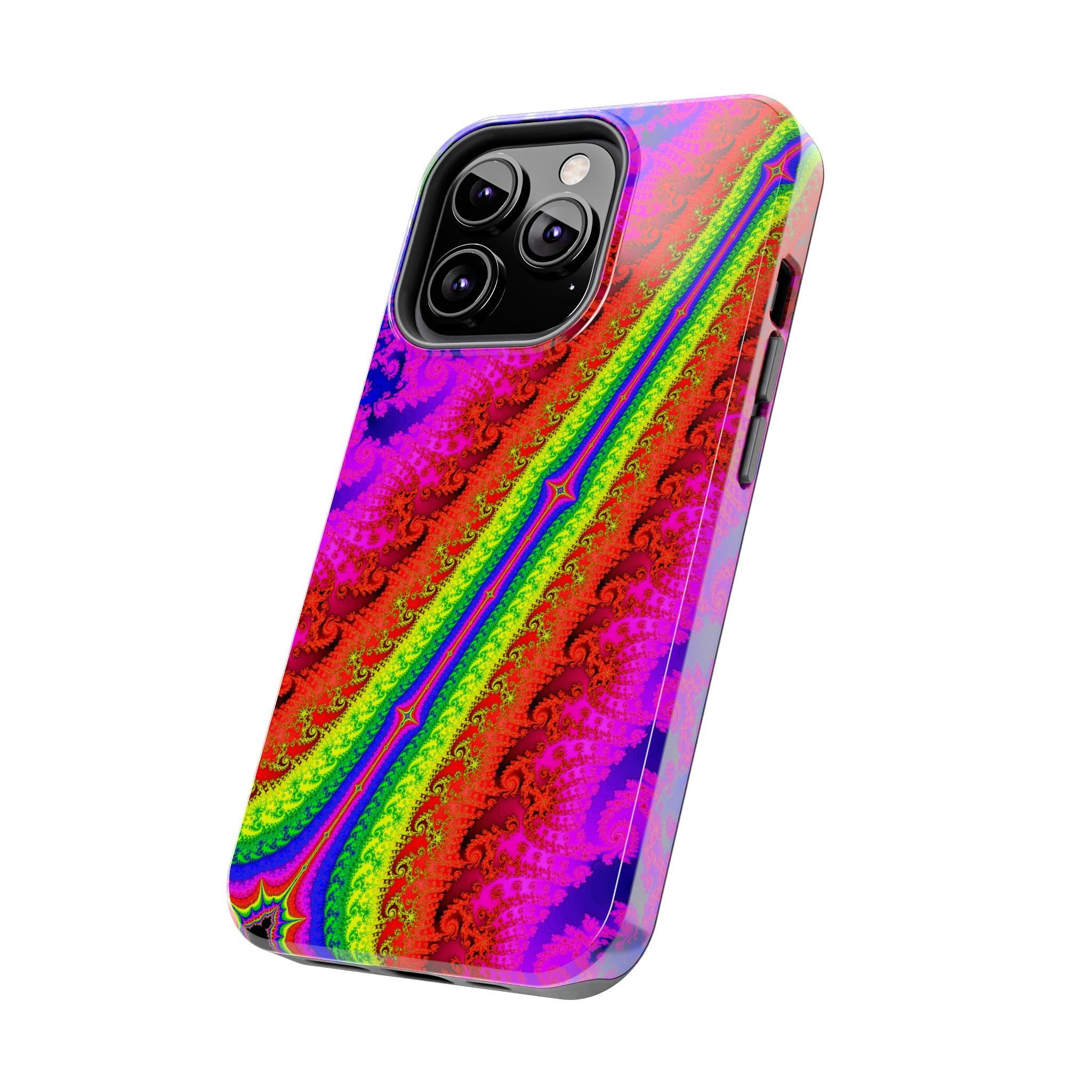 Psychedelic Fractal Tough Phone Case: Colorful Trippy Art