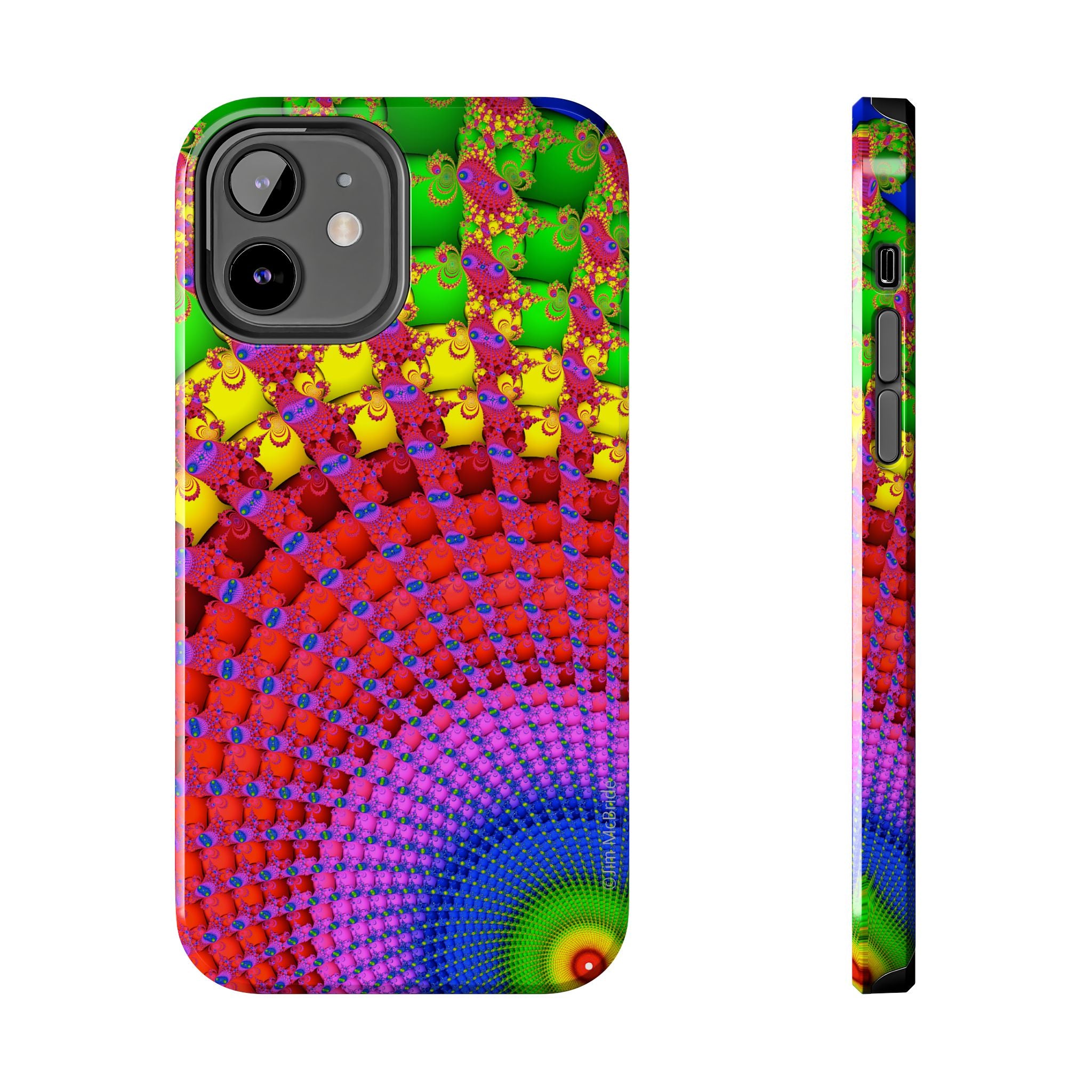 Psychedelic Fractal Tough Phone Case: Colorful Trippy Art