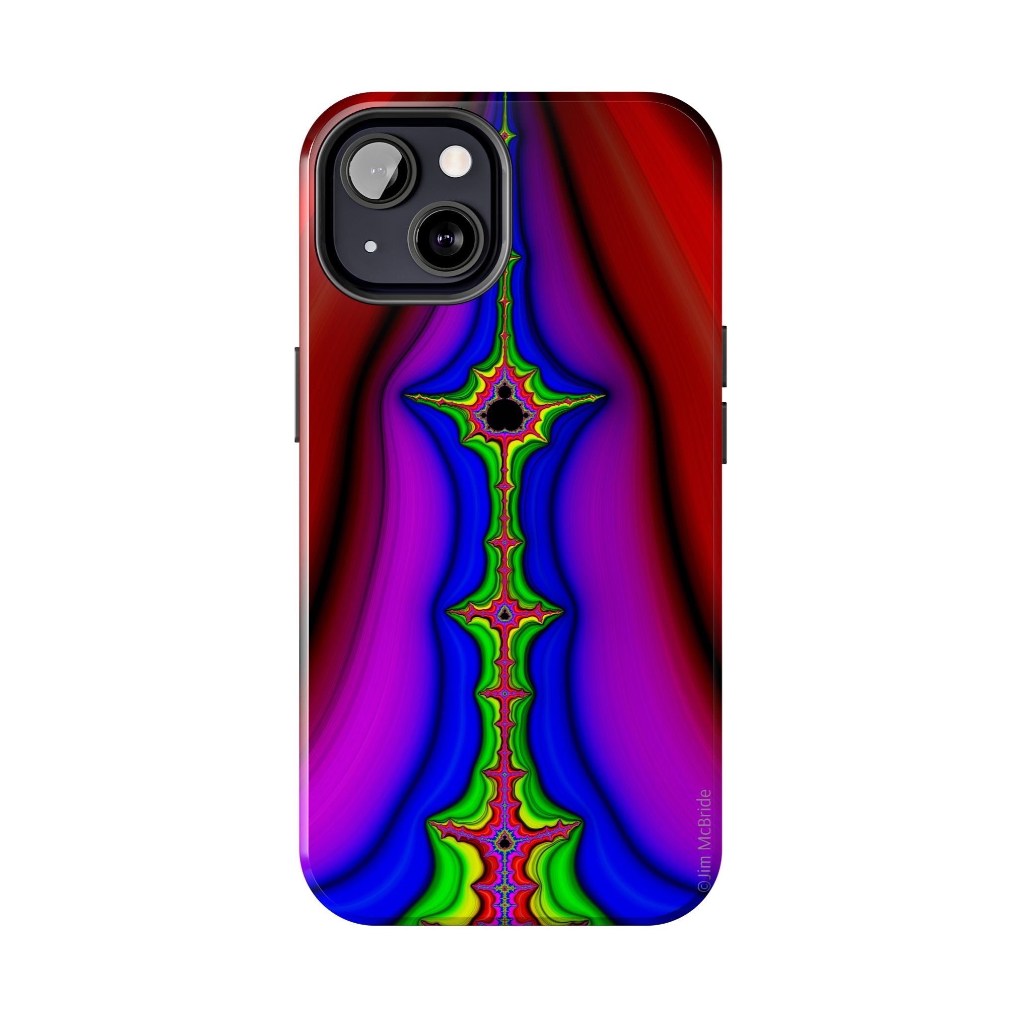 Psychedelic Fractal Tough Phone Case: Colorful Trippy Art