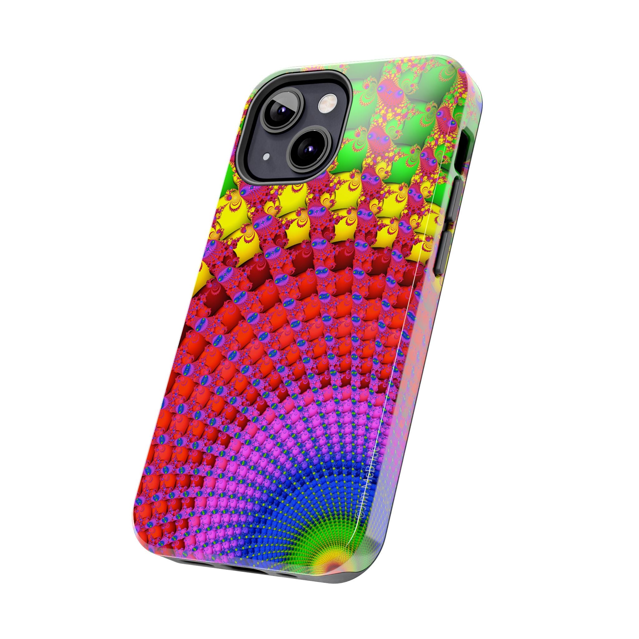 Psychedelic Fractal Tough Phone Case: Colorful Trippy Art
