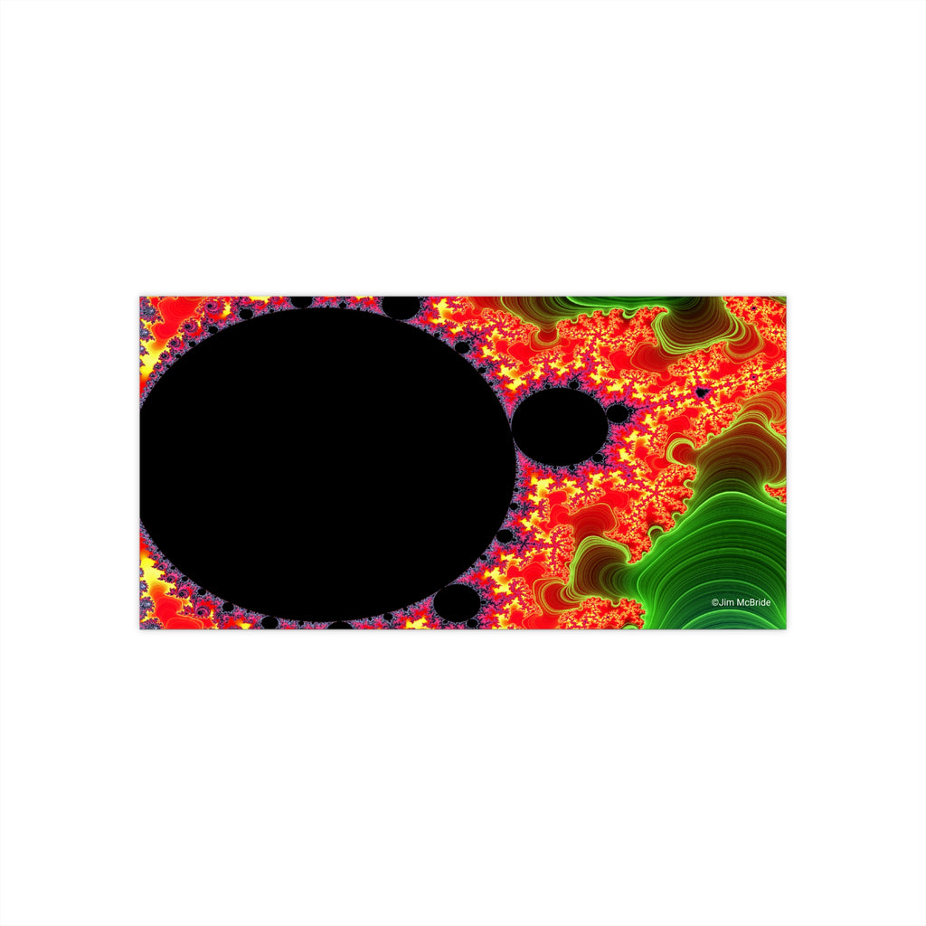 Fractal Bumper Sticker: Trippy Abstract Art, Waterproof Vinyl