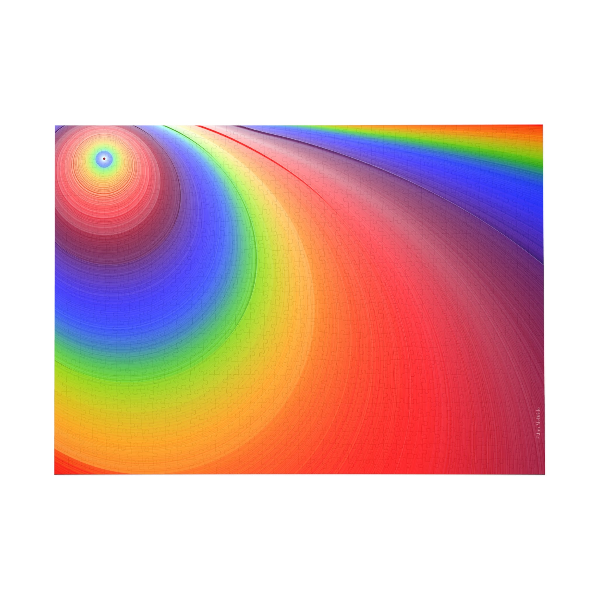 Psychedelic Fractal Jigsaw Puzzle: Vibrant Colors, Fun Challenge (1000-Piece)