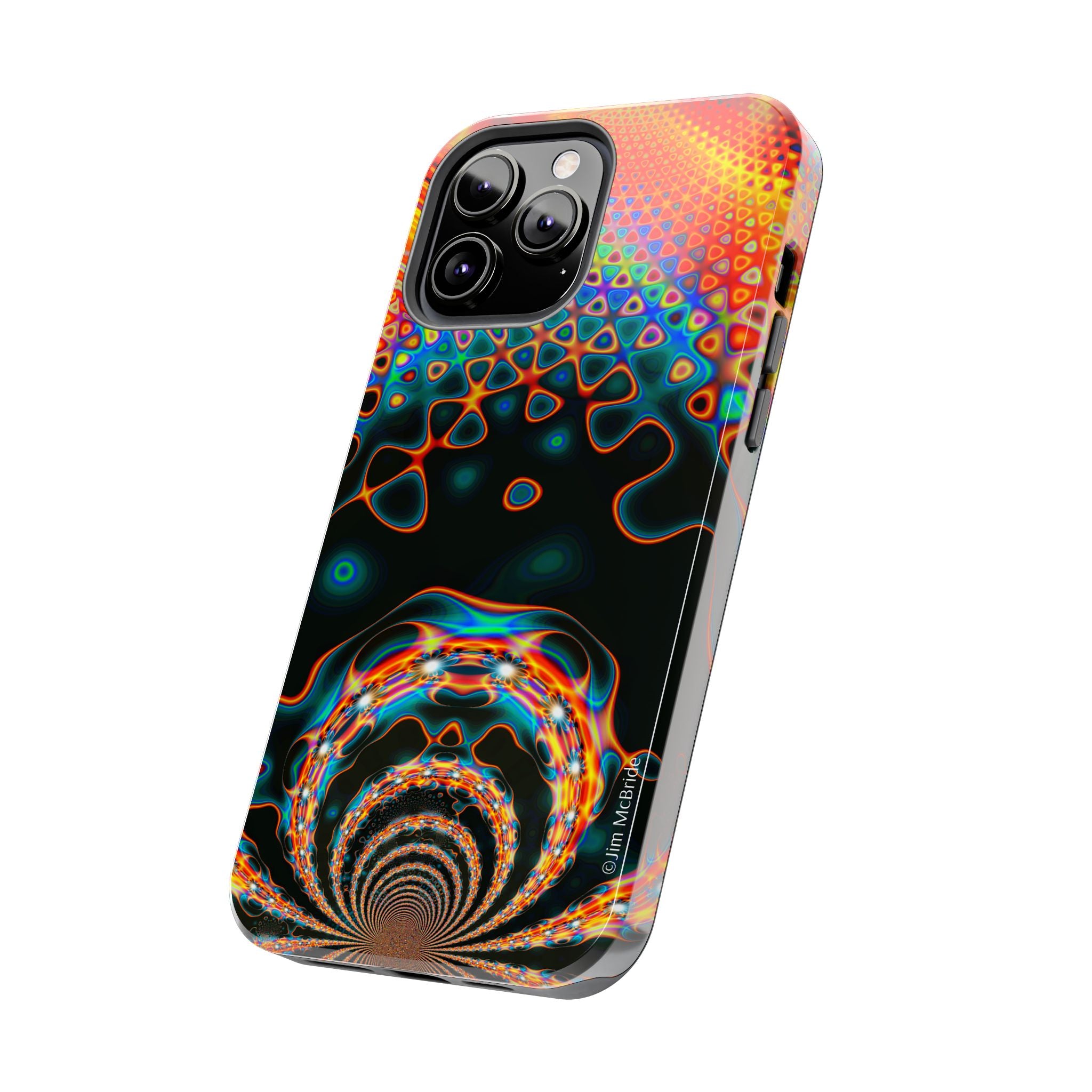 Psychedelic Fractal Tough Phone Case: Colorful Trippy Art