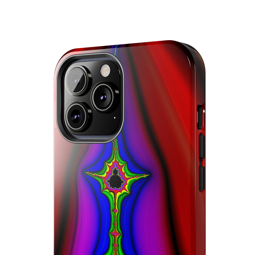 Psychedelic Fractal Tough Phone Case: Colorful Trippy Art