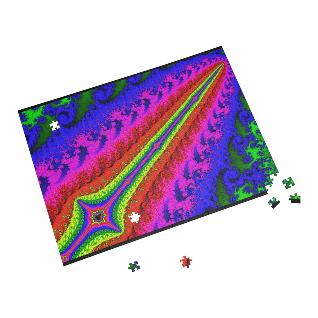 Psychedelic Fractal Jigsaw Puzzle: Vibrant Colors, Fun Challenge (1000-Piece)