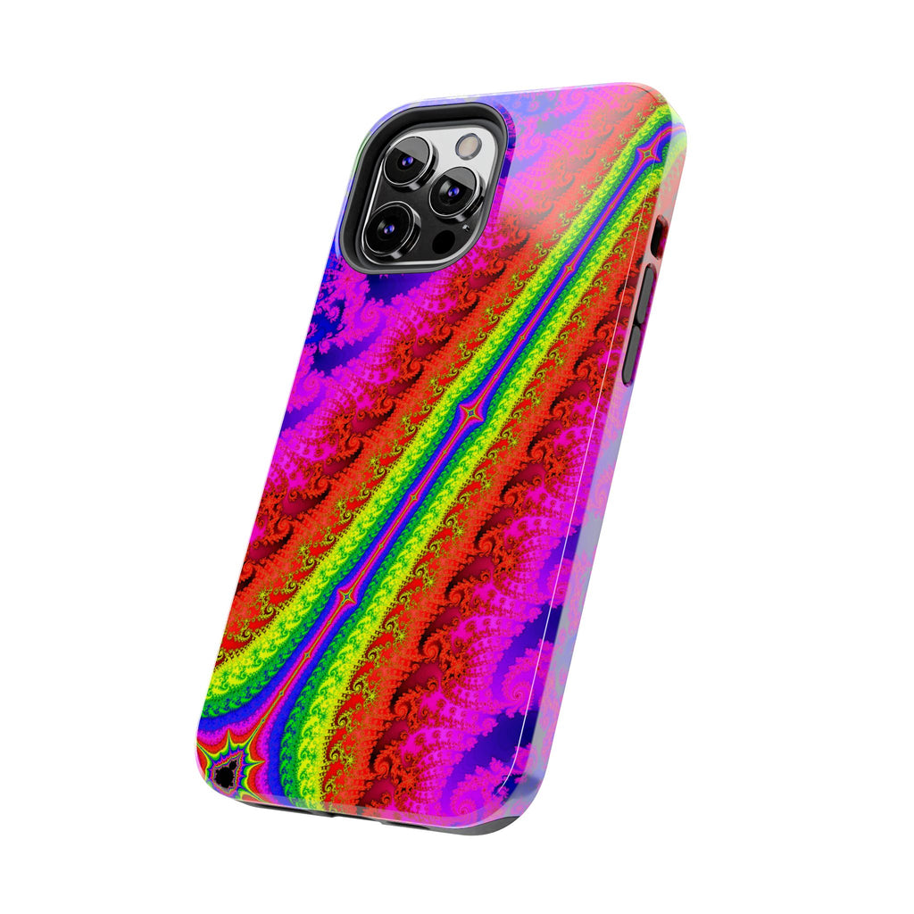 Psychedelic Fractal Tough Phone Case: Colorful Trippy Art