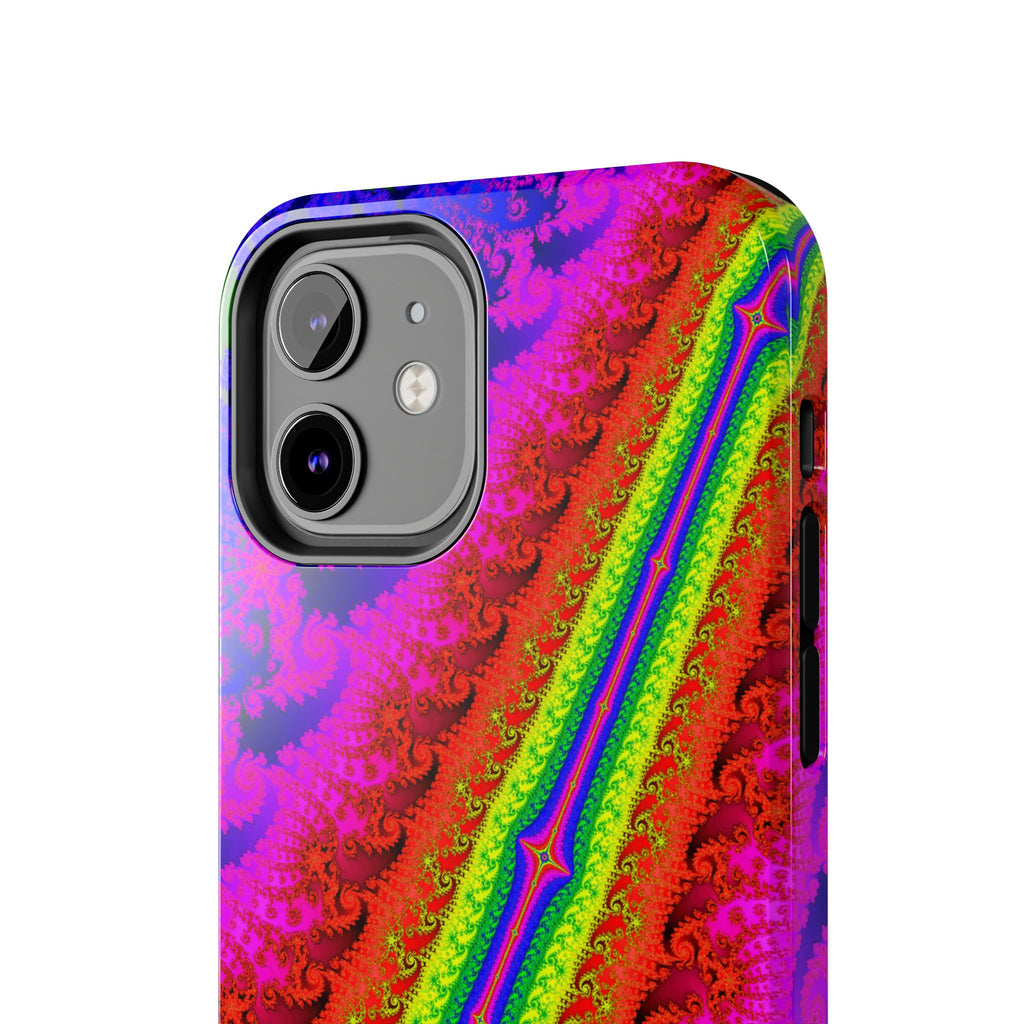 Psychedelic Fractal Tough Phone Case: Colorful Trippy Art
