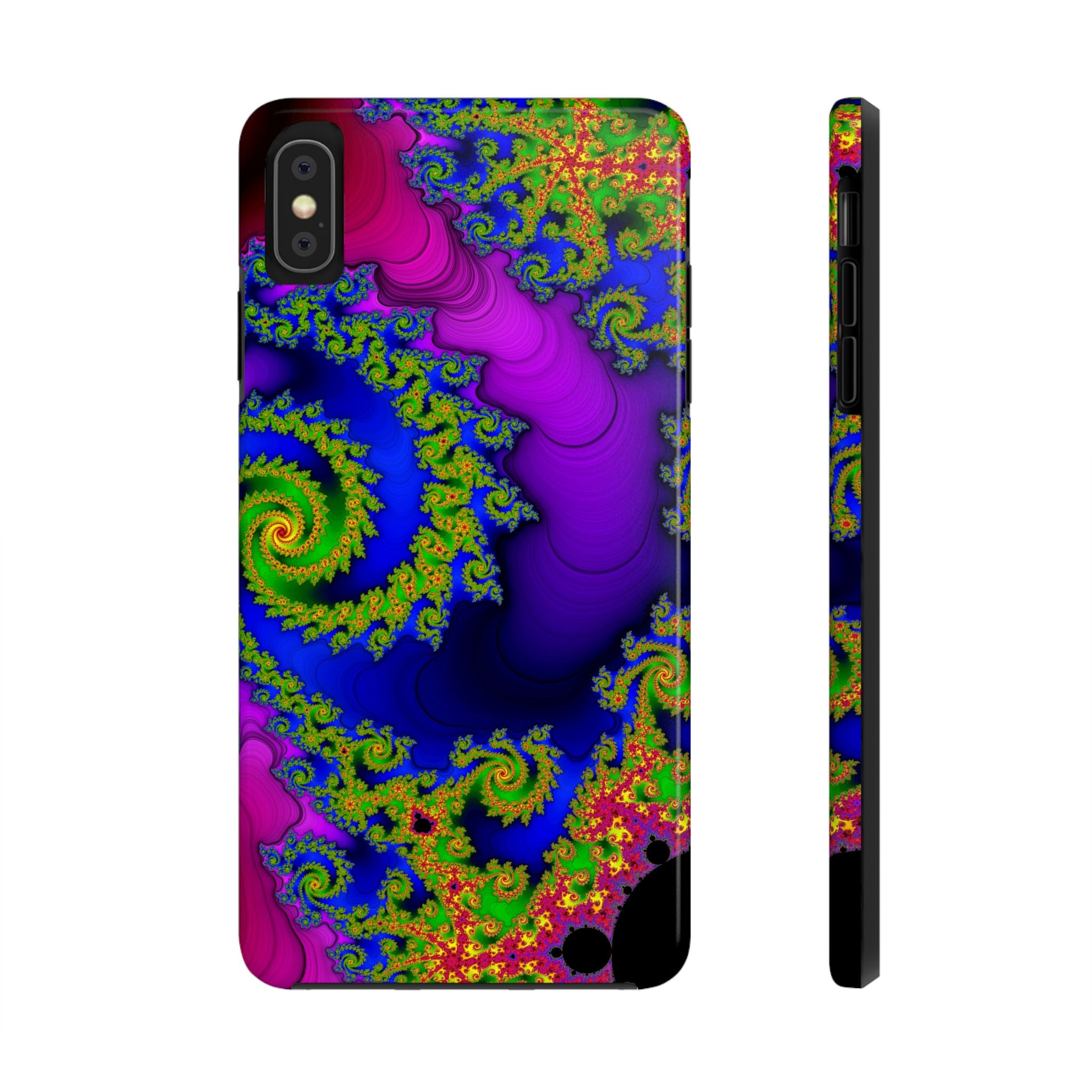 Psychedelic Fractal Tough Phone Case: Colorful Trippy Art