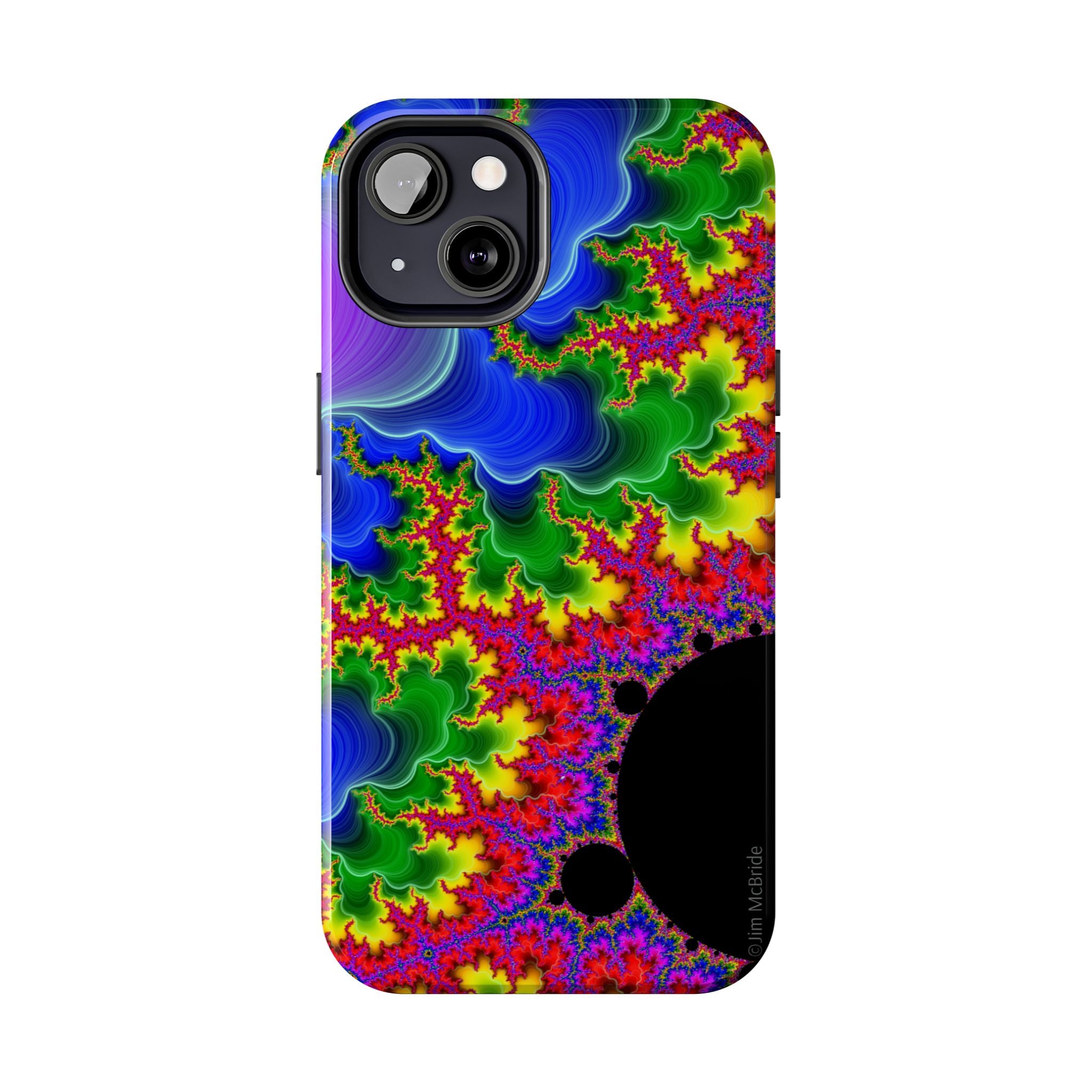 Psychedelic Fractal Tough Phone Case: Colorful Trippy Art