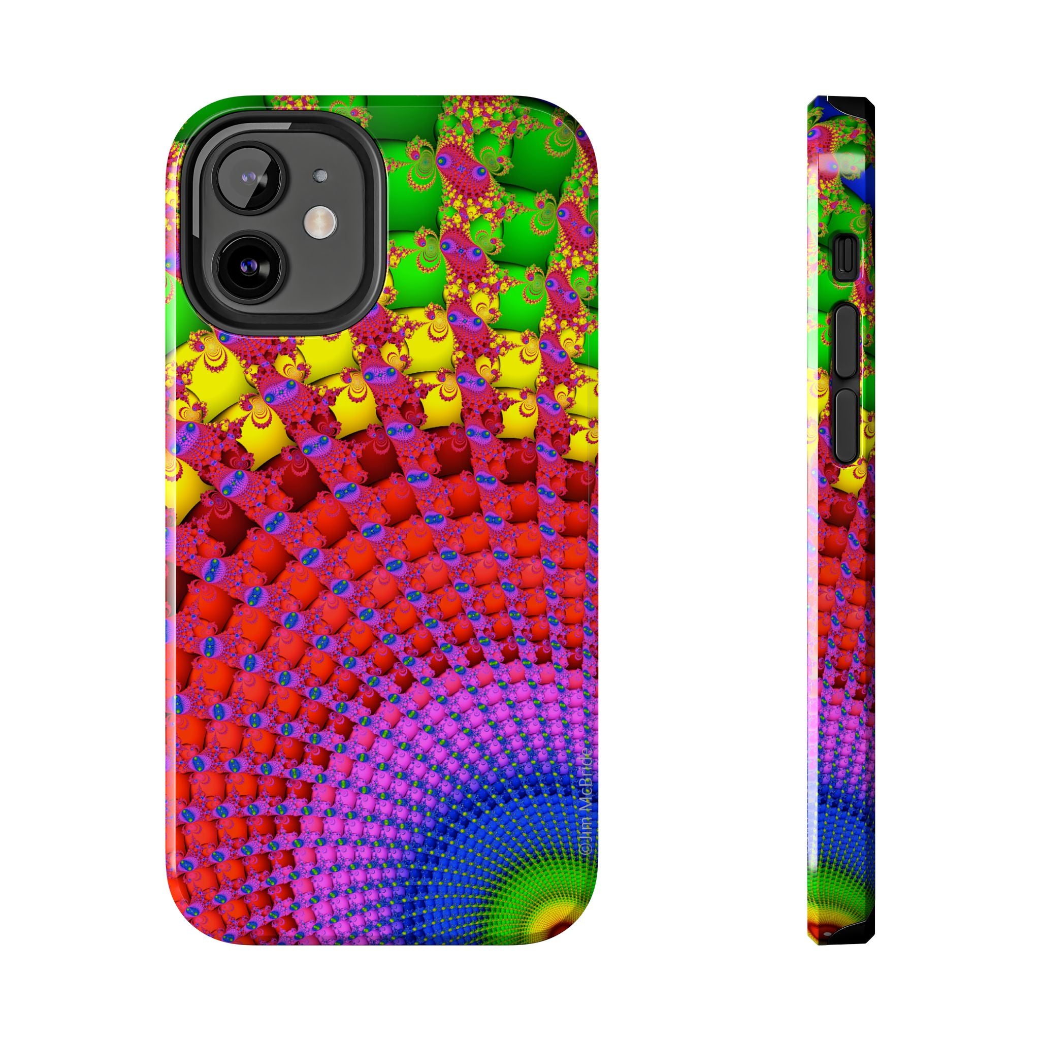 Psychedelic Fractal Tough Phone Case: Colorful Trippy Art