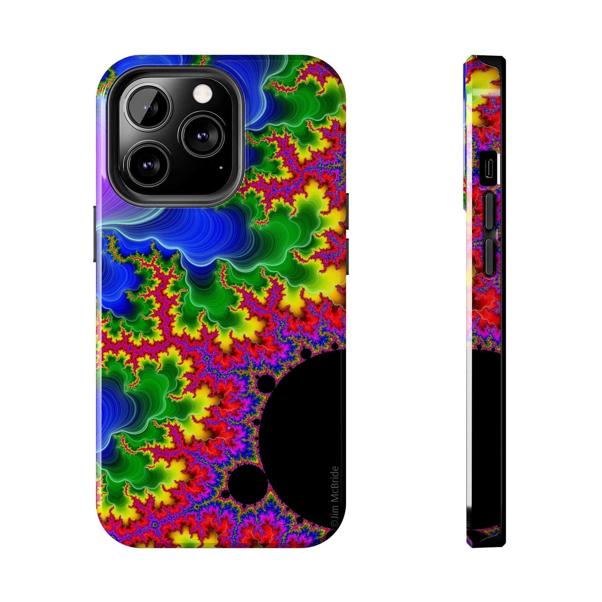 Psychedelic Fractal Tough Phone Case: Colorful Trippy Art