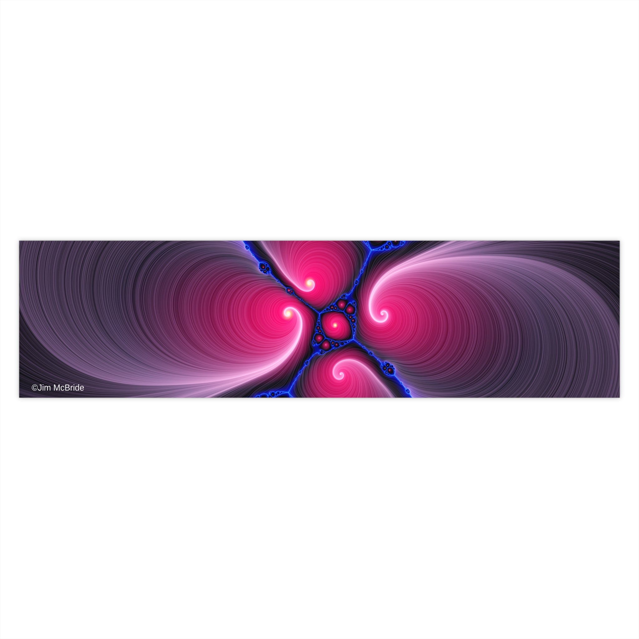 Fractal Bumper Sticker: Trippy Abstract Art, Waterproof Vinyl