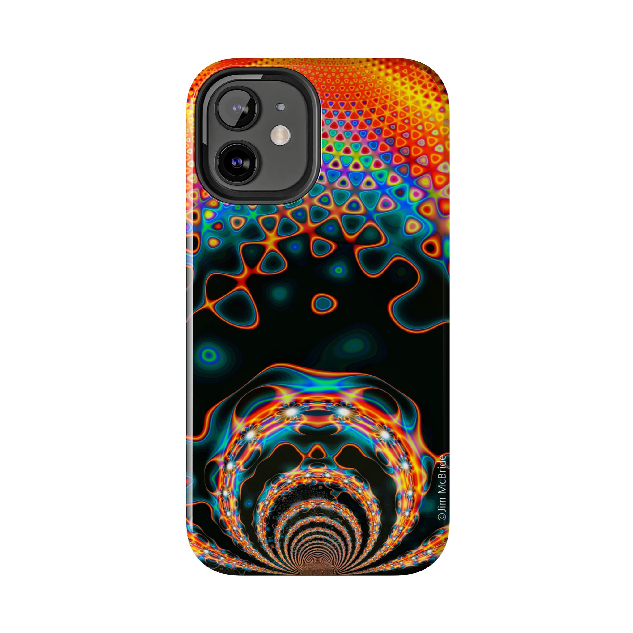Psychedelic Fractal Tough Phone Case: Colorful Trippy Art