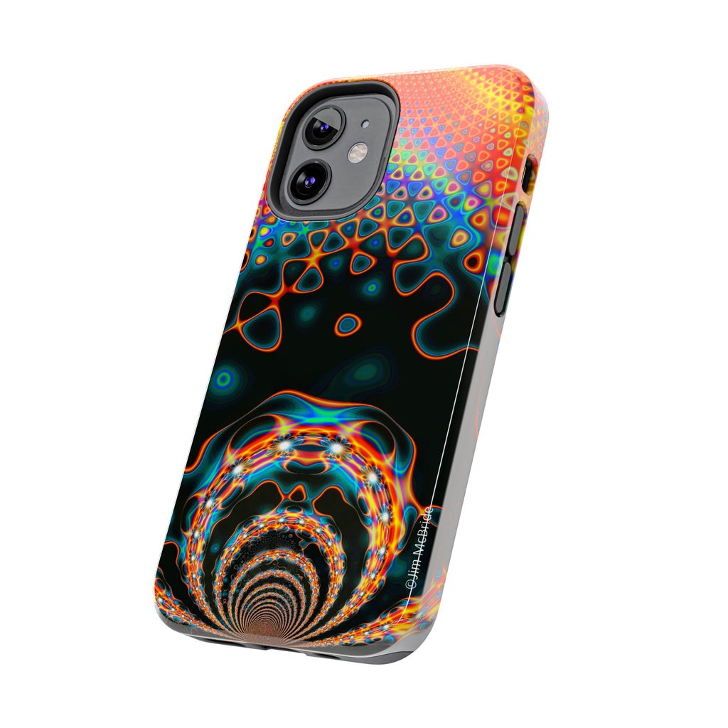 Psychedelic Fractal Tough Phone Case: Colorful Trippy Art