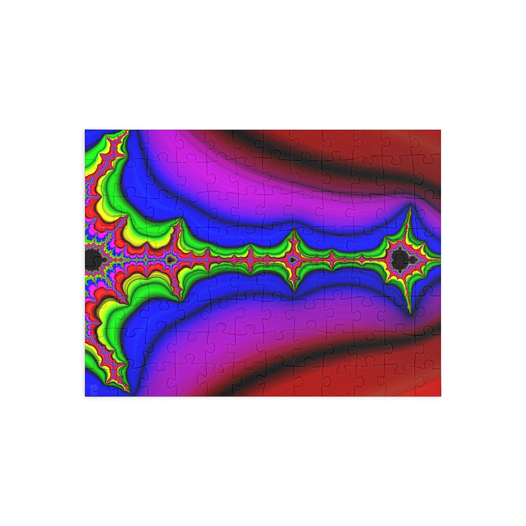 Psychedelic Fractal Jigsaw Puzzle: Vibrant Colors, Fun Challenge (1000-Piece)