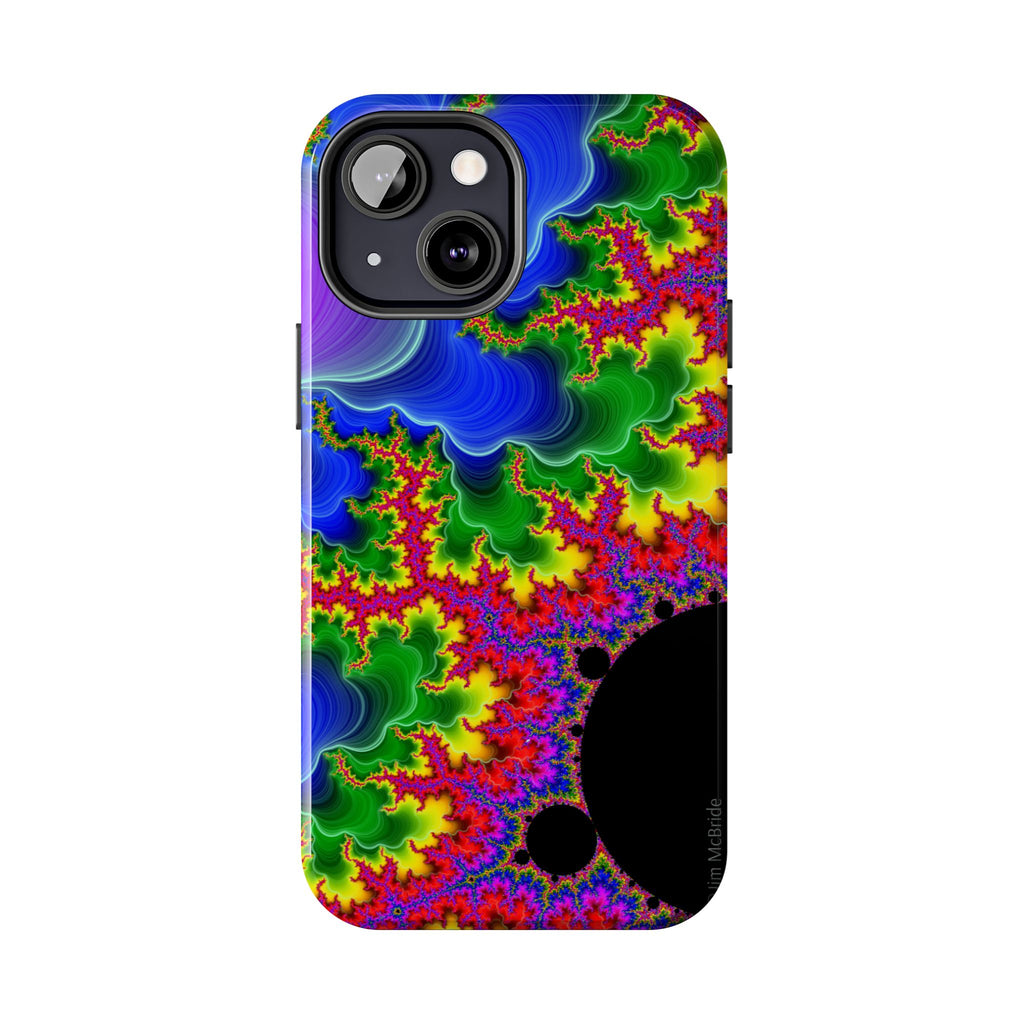 Psychedelic Fractal Tough Phone Case: Colorful Trippy Art