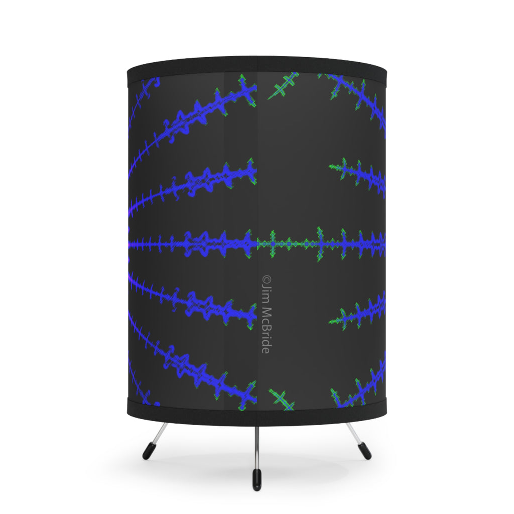 Psychedelic Fractal Lampshade: Vibrant Mandala Print, Meditation Lamp