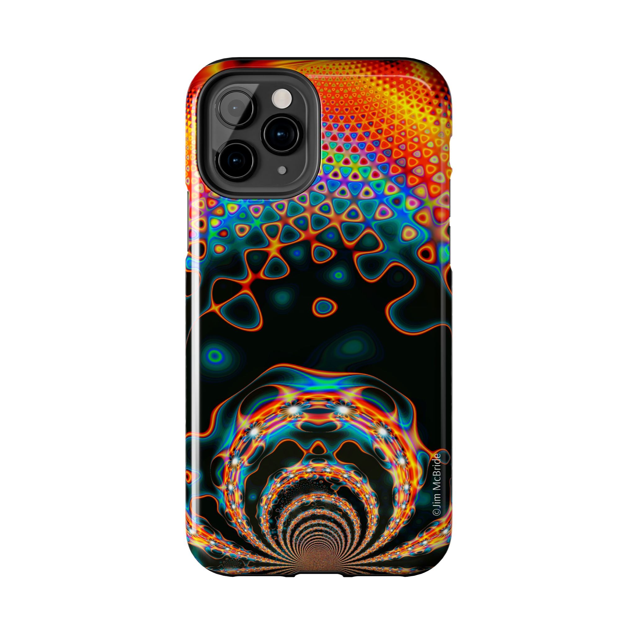 Psychedelic Fractal Tough Phone Case: Colorful Trippy Art