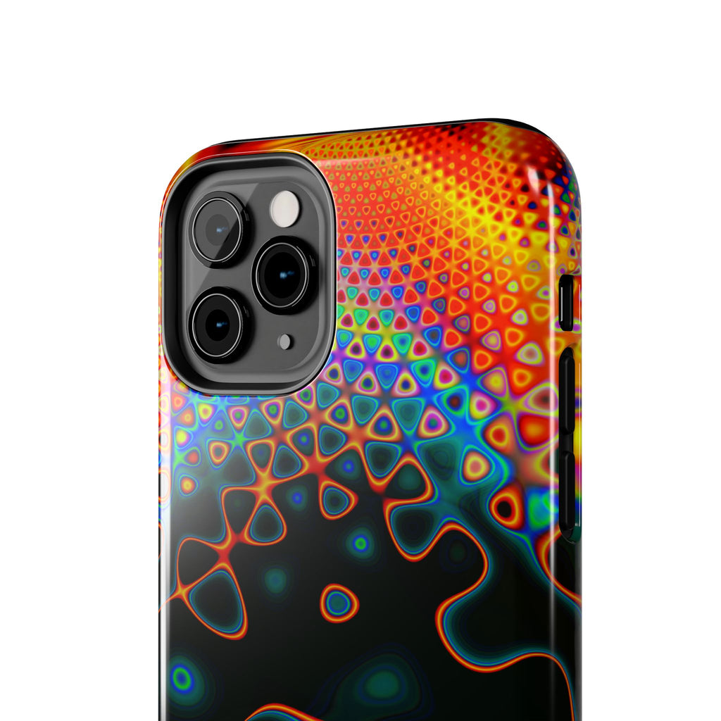 Psychedelic Fractal Tough Phone Case: Colorful Trippy Art