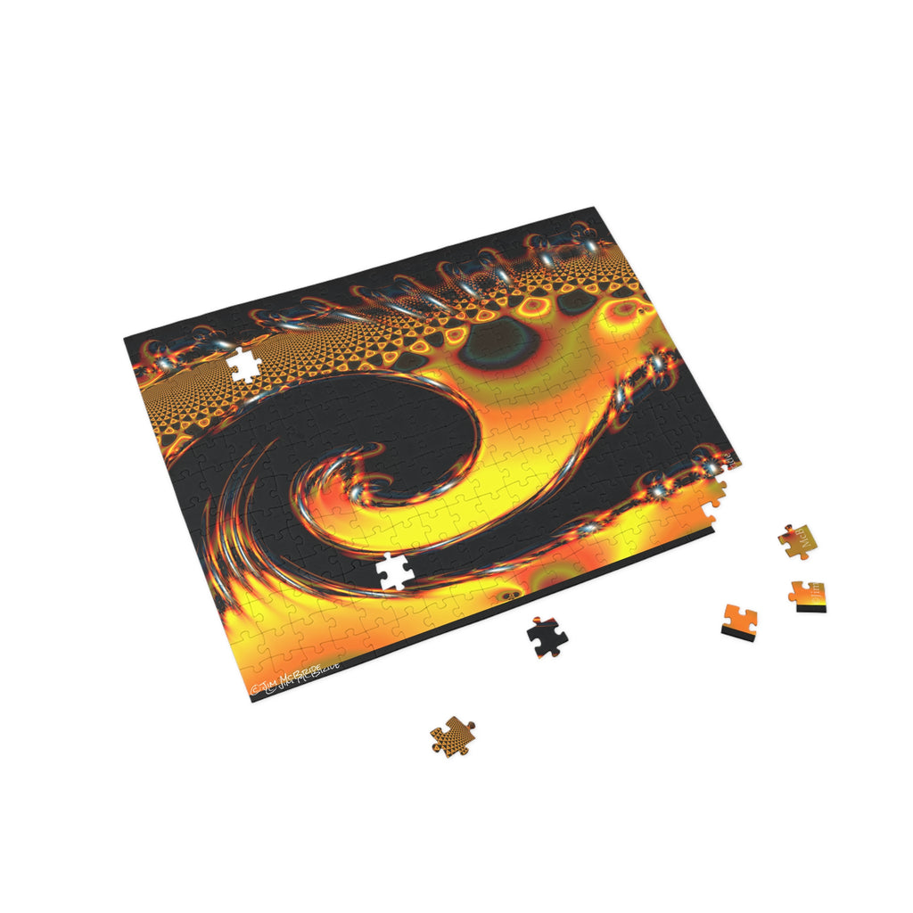 Psychedelic Fractal Jigsaw Puzzle: Vibrant Colors, Fun Challenge (1000-Piece)