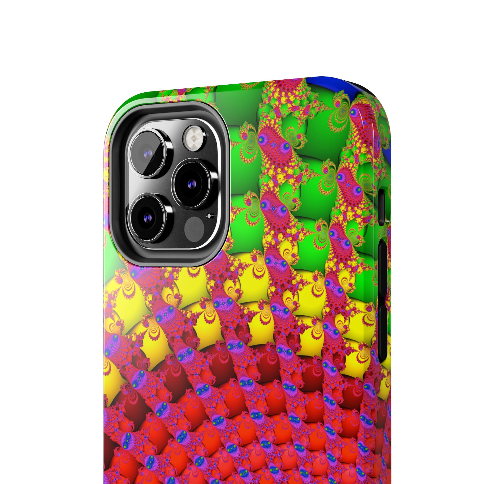 Psychedelic Fractal Tough Phone Case: Colorful Trippy Art