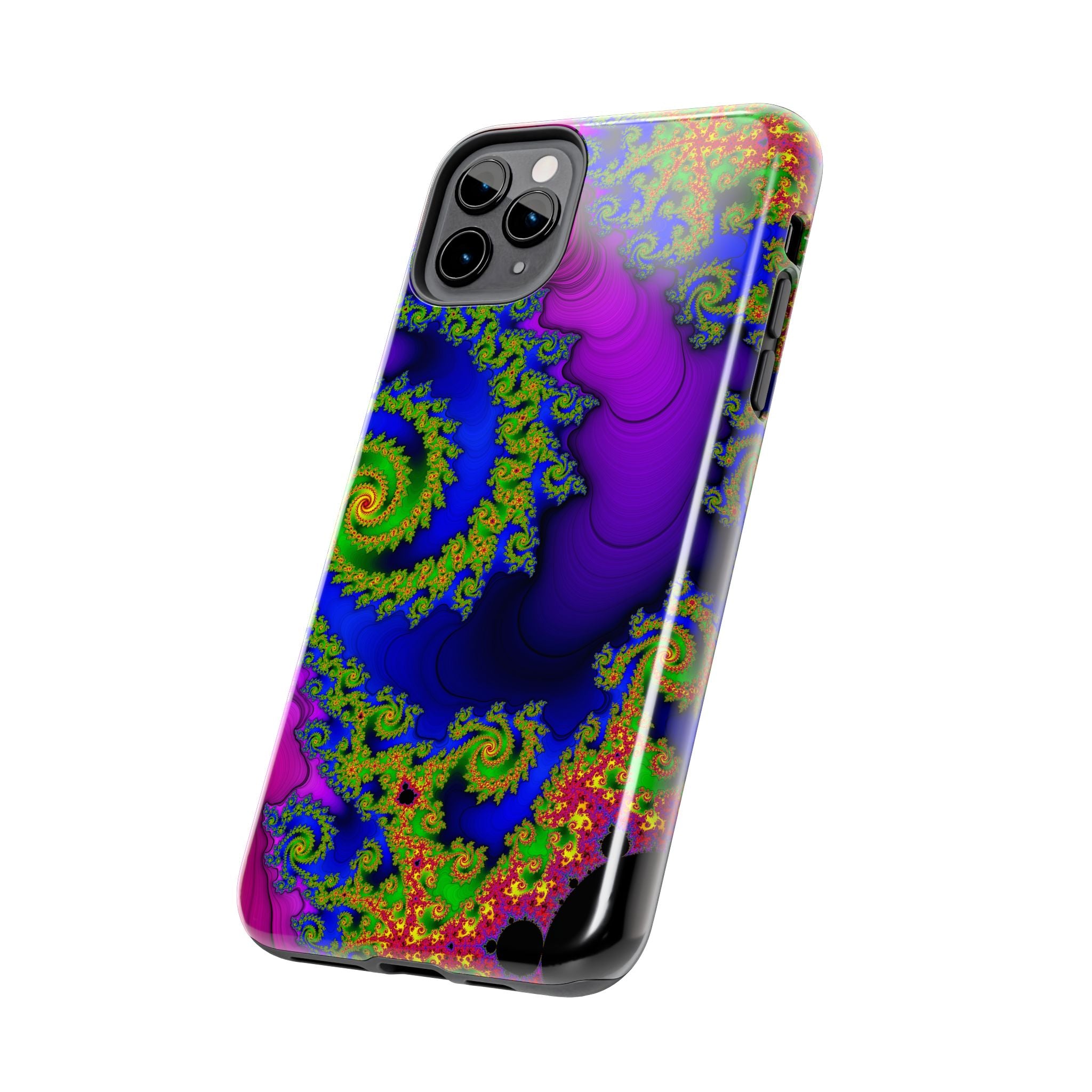 Psychedelic Fractal Tough Phone Case: Colorful Trippy Art