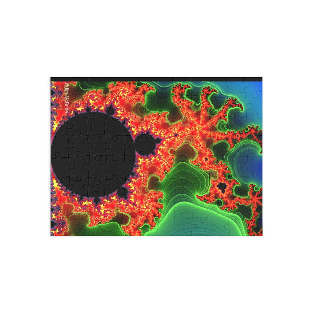 Psychedelic Fractal Jigsaw Puzzle: Vibrant Colors, Fun Challenge (1000-Piece)